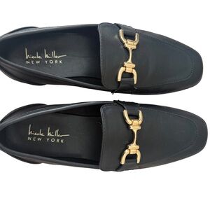 Nicole Miller black loafers